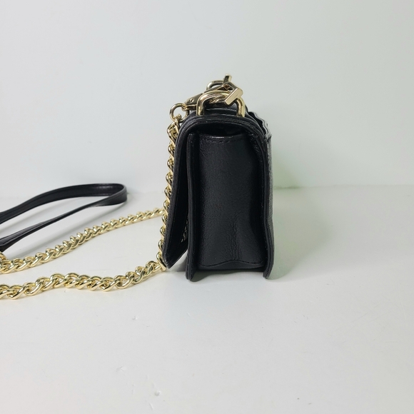 Rebecca Minkoff Love Mini Black Quilted Crossbody Bag - Picture 5 of 16